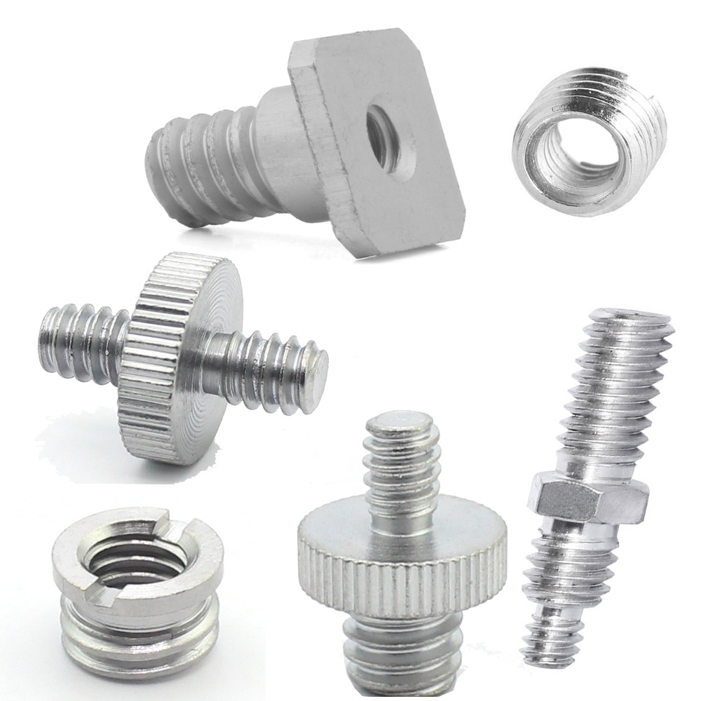 XT-XINTE Cameras Screw 1/4 Inch Male to Male Threaded Screw Adapter 1/4 ...