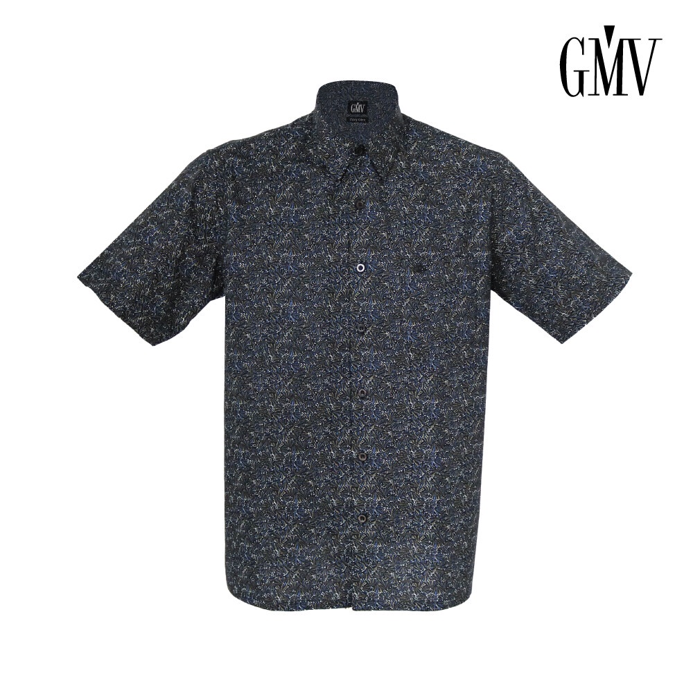 GMV Men's Short Sleeve Printed Jacquard Shirt - GM42907B221 | Shopee ...