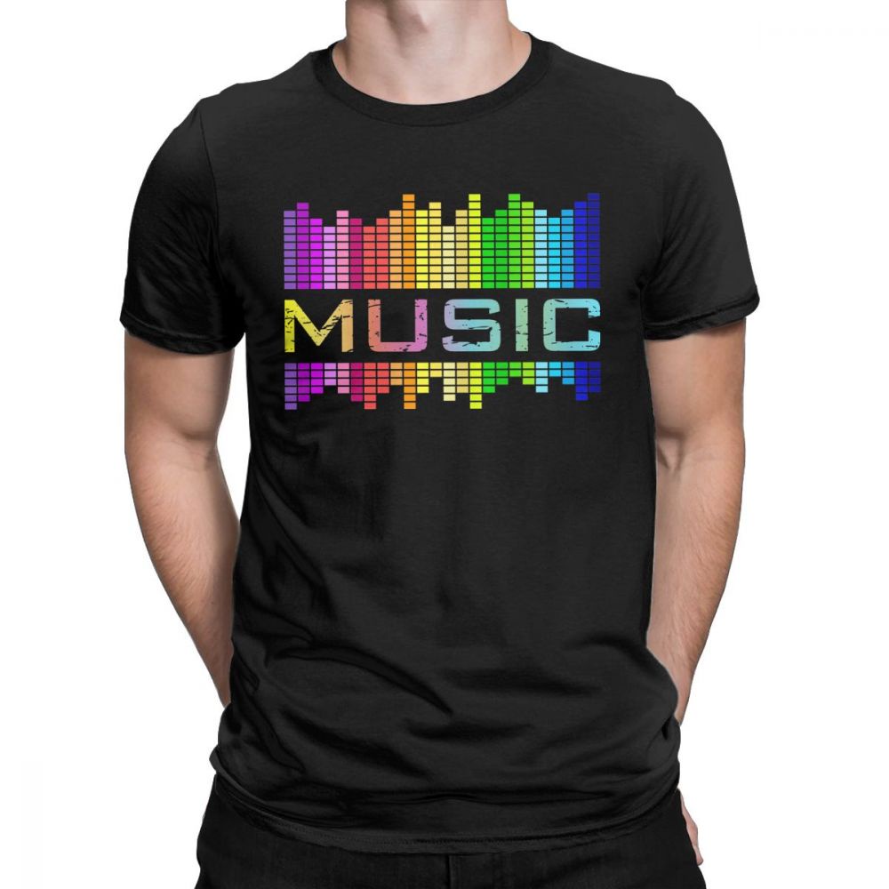 Creative Light Up And Down Men Tee Shirt Flashing Equalizer T Shirt ...