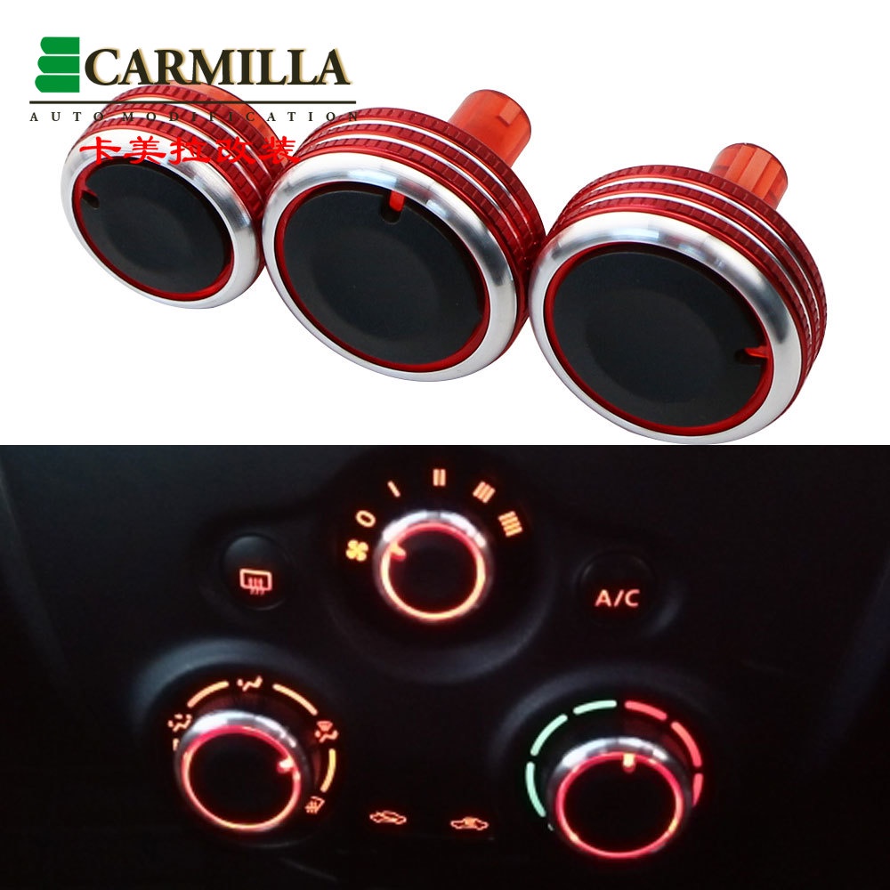 3X Air Conditioning Knob Car Air Condition Heat Control Switch Knob for