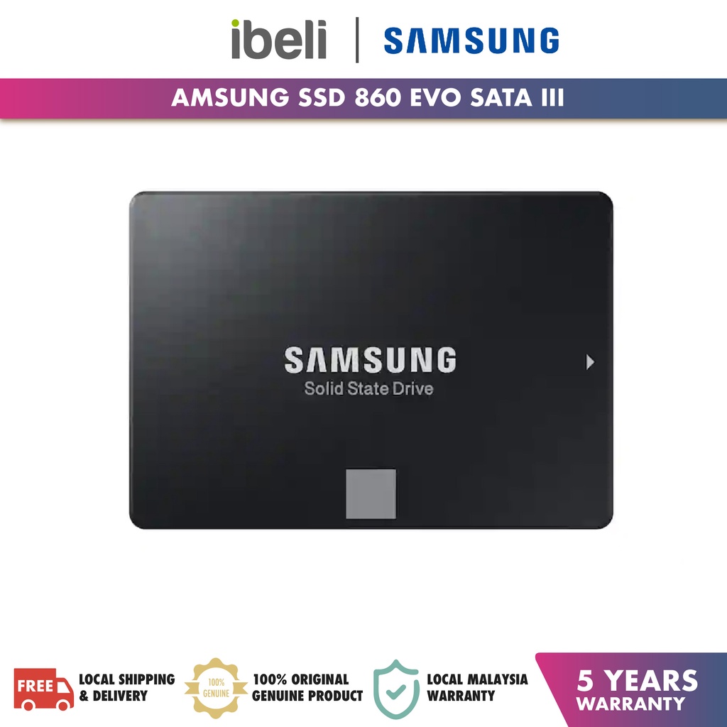 Samsung Ssd 860 Evo Sata Iii Turbowrite 25 Ssd 250gb 500gb 1tb Max R550mbs W520mbs 8570