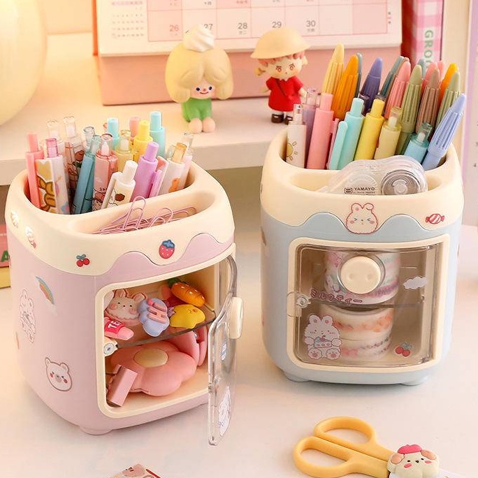 Pen Holder Organizer Office Student Desktop Pen Organizer Container ...