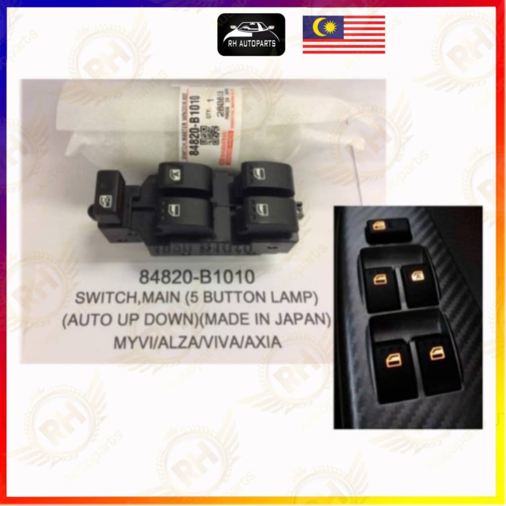 Perodua Myvi Alza Viva Power Window Main Switch Auto Master suis Myvi