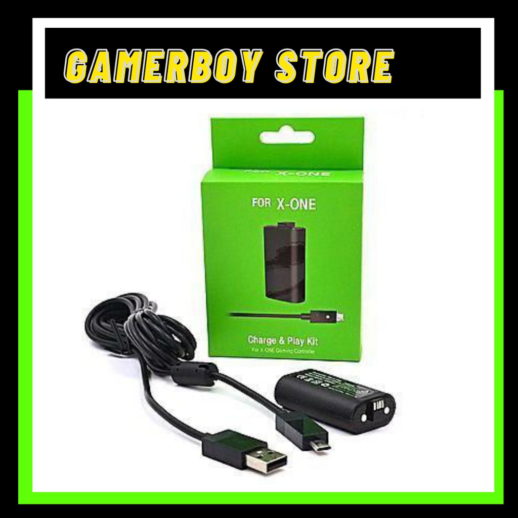 MICROSOFT XBOX ONE PLAY AND CHARGE KIT FOR CONTROLLER [BLACK] FOR XBOX ...