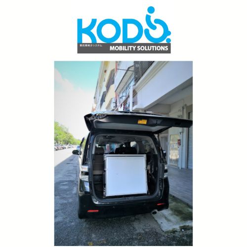 KODO Wheelchair Ramp for Toyota Alphard or Toyota Vellfire OKU Foldable ...