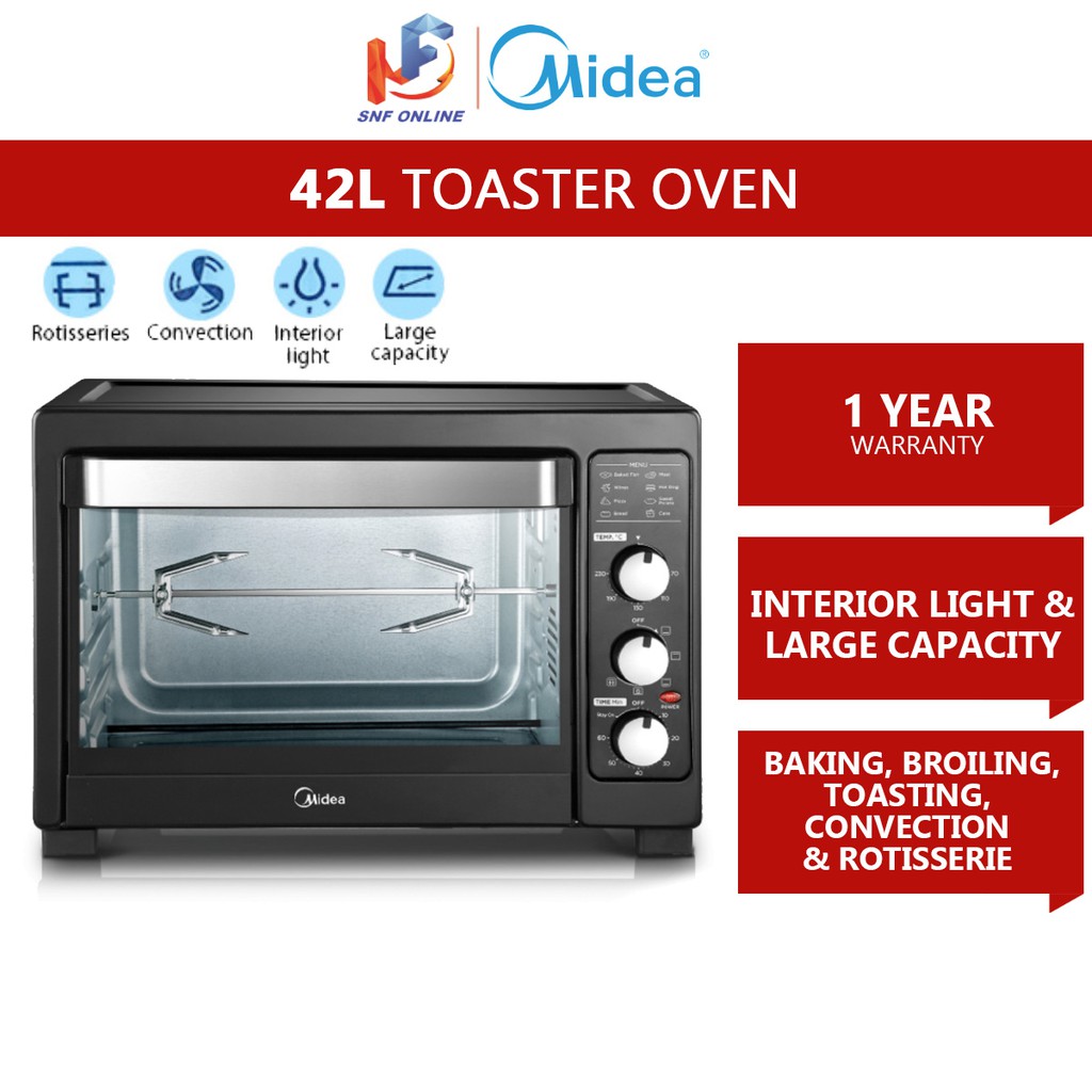 Midea Toaster Oven (42 L) MEO42LGYBK Shopee Malaysia
