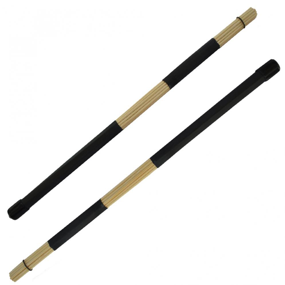 1 Pair Drumsticks Jazz Drum Brushes Drum Sticks with Rubber Handle for