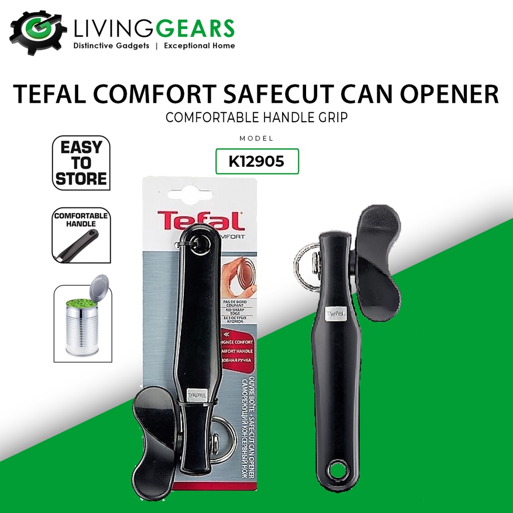 Tefal Comfort Safecut Can Opener With Comfortable Handle Grip K12905