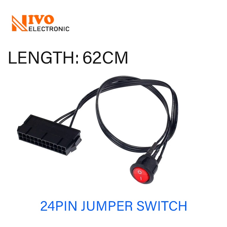 24 Pin ATX Red LED Power On/Off Switch Jumper Switch | Shopee Malaysia
