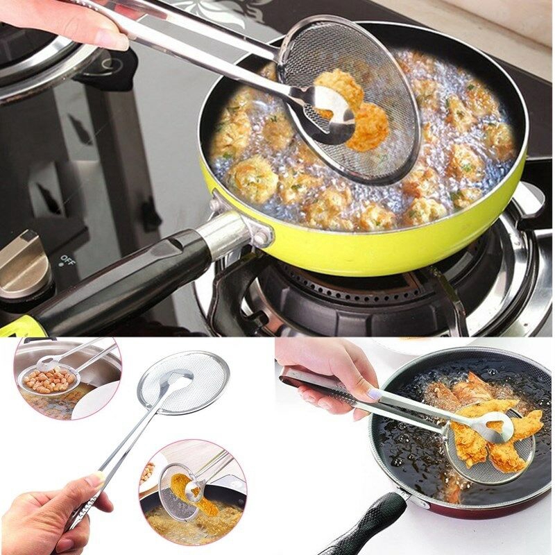 Stainless Steel Strainer Filter Mesh Spoon Fried Food Oil | Shopee Malaysia