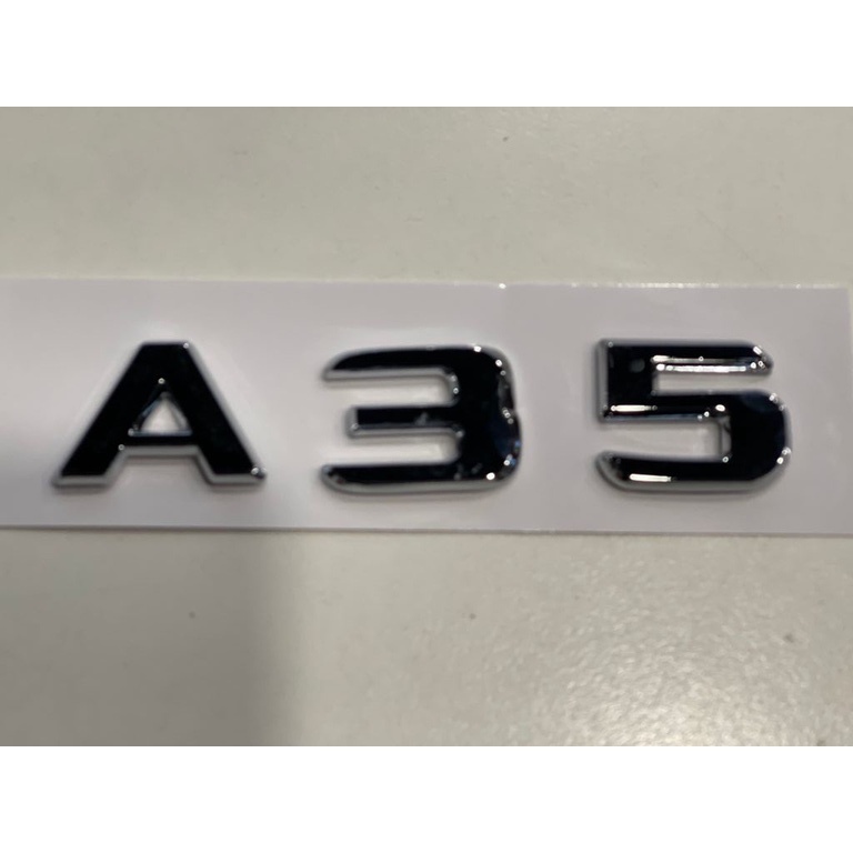 Mercedes Benz A35 Emblem Logo Wording Metal chrome | Shopee Malaysia
