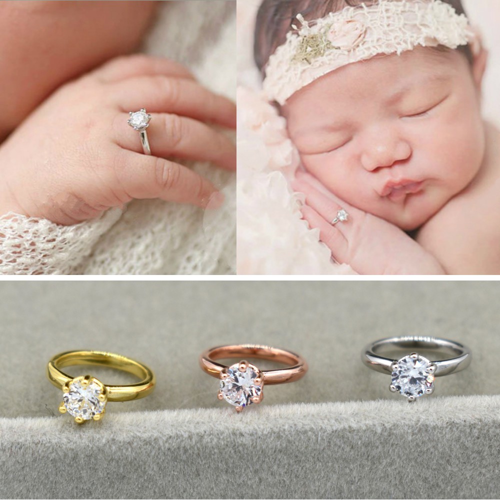 OMG Newborn Photography Props Faux Diamond Ring Baby Shooting Photo Prop Jewel Shopee Malaysia