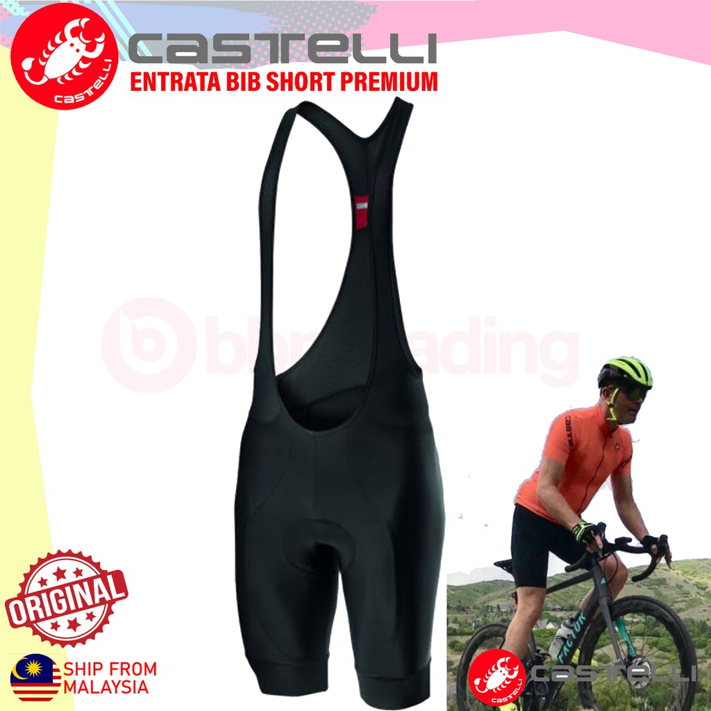CASTELLI ENTRATA BIB SHORT PREMIUM KISS AIR 2 PADDING PREMIUM BICYCLE