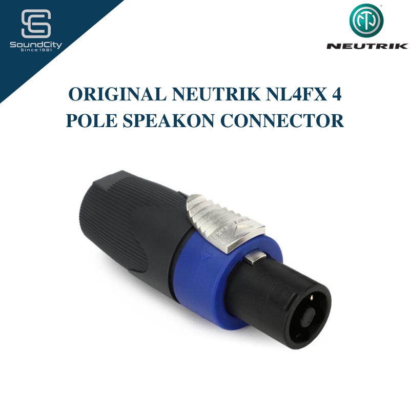 ORIGINAL NEUTRIK NL4FX 4 Pole Speakon Connector | Shopee Malaysia