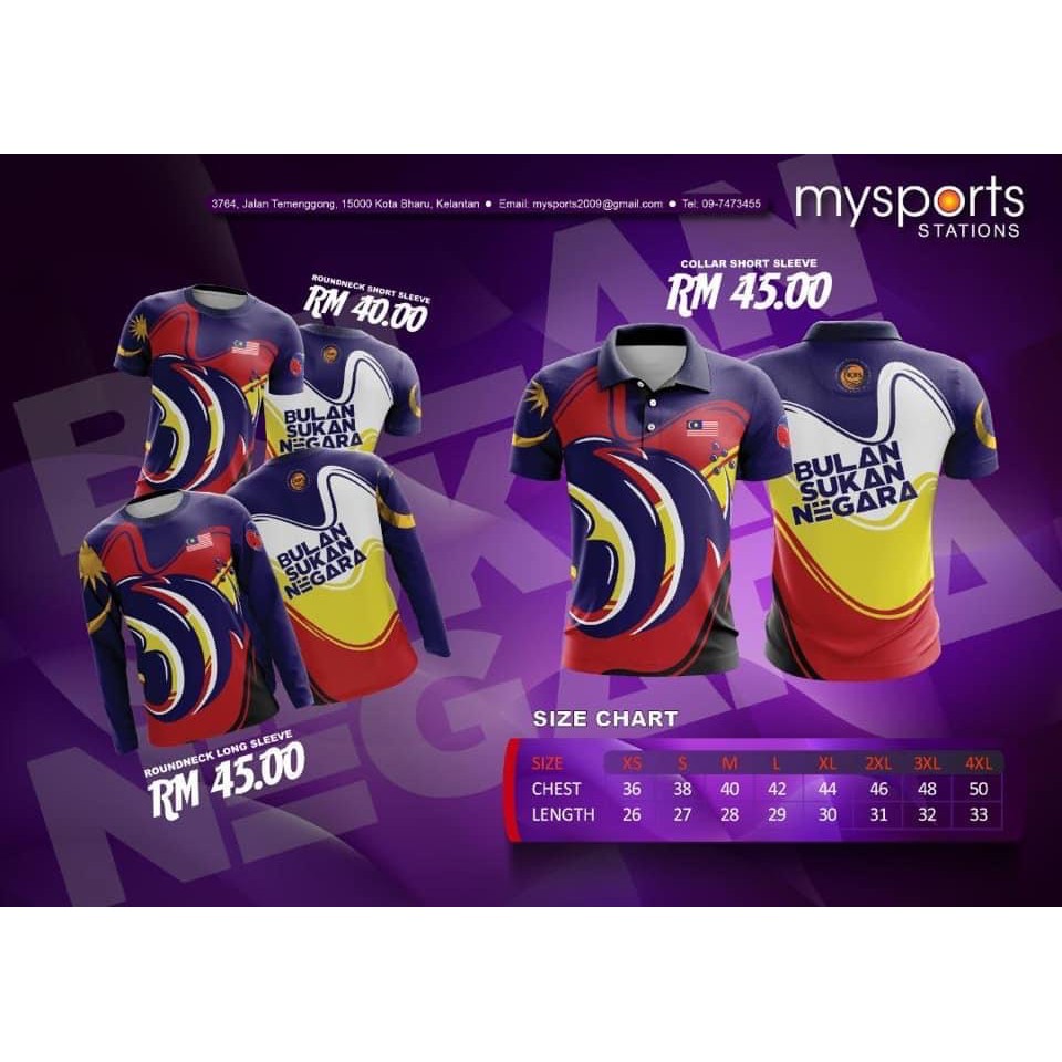 BULAN SUKAN NEGARA Full Sublimation T-Shirt - Ready Stock | Shopee Malaysia