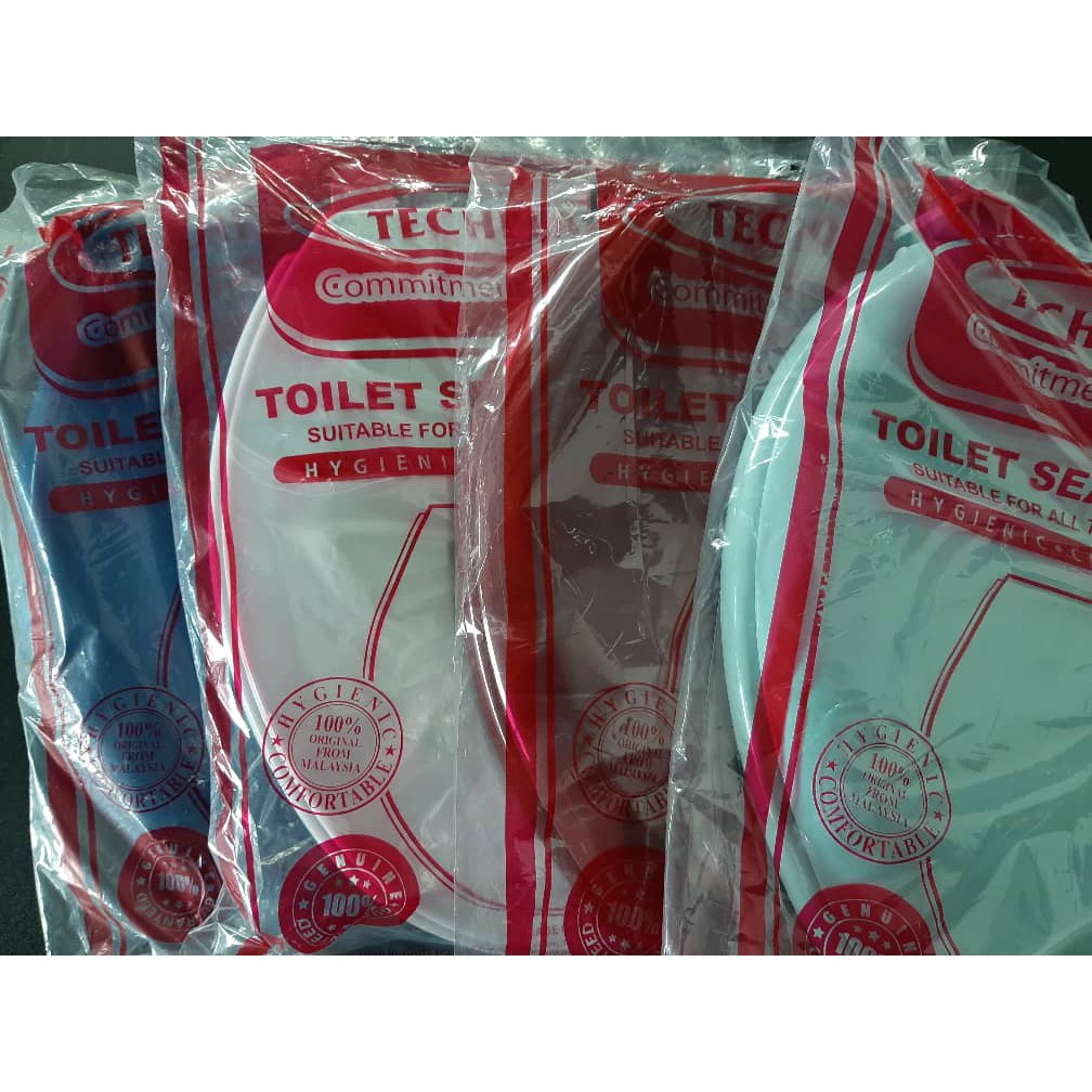 TECHPLAS Pvc Toilet Seat Cover TSL-4101C Tutp Jamban Duduk | Shopee ...
