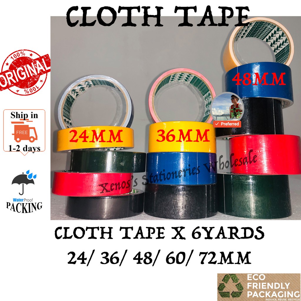 AAA CLOTH TAPE 24MM / 36MM/ 48MM/ 60MM/ 72MM [5 YARDS] | AAA BINDING ...