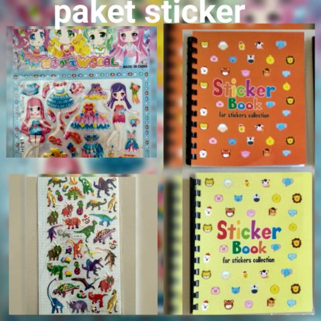 Sticker and sticker book package | Shopee Malaysia