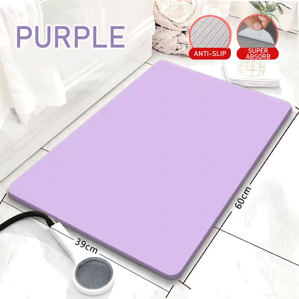 Japan Diatomite Mud Mat / Diatomite Mat / AntiSlip Fast Absorbent Floor Mat / Tikar Lantai