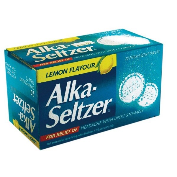 ALKA-SELTZER LEMON FLAVOUR 20 EFFERVESCENT TABLETS | Shopee Malaysia