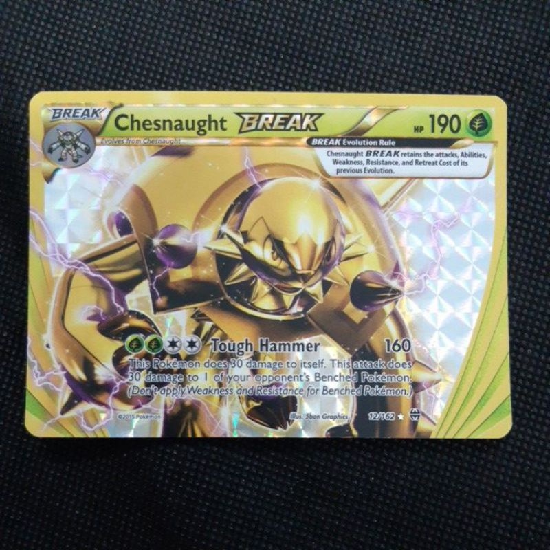 chesnaught break pokemon card value - Chesnaught-Break (12/162) put 3 damage counters on the Attacking Pokmon Pokemon Card TCG : Chesnaught