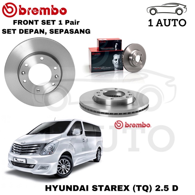 GENUINE BREMBO FRONT BRAKE DISC ROTOR HYUNDAI STAREX TQ | Shopee Malaysia
