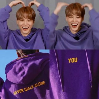 Jimin You Never Walk Alone Purple Hoodie