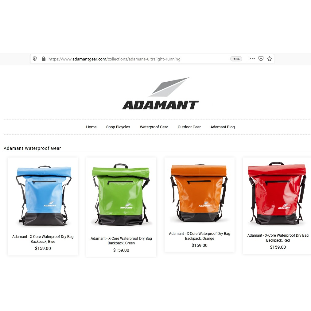 Popular Adamant X-core Waterproof Dry Bag Orange