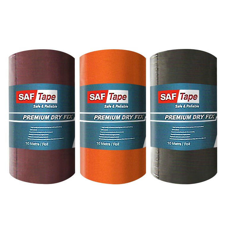 SAF TAPE Dry Fix Roof Ridge Leak Proof Solution Bitumen Poly Tape Flash Band Getah Bumbung