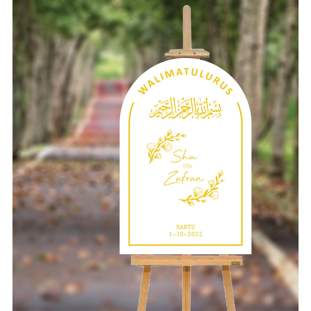 MINIMALIST White Welcome Board Custom Acrylic, Wedding Board Acrylic