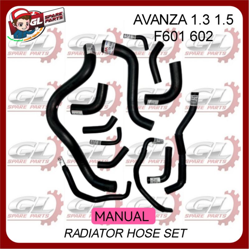 TOYOTA AVANZA 1.3 1.5 F601 F602 RADIATOR HOSE SET (13PCS) | Shopee Malaysia