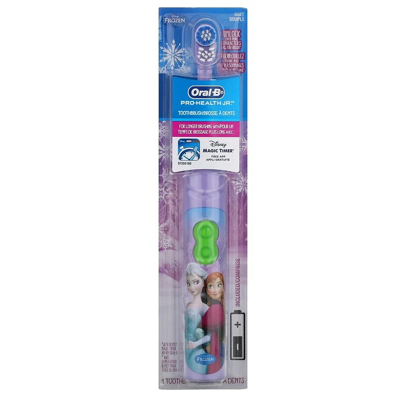 Oral-B Kids Frozen Pro Health Jr. Battery Toothbrush Soft 3+ Years 1 ...