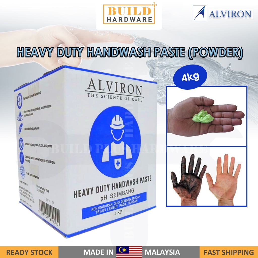ALVIRON Heavy Duty Handwash Paste 4kg PERFECT ONE Hand Cleanser Hand ...