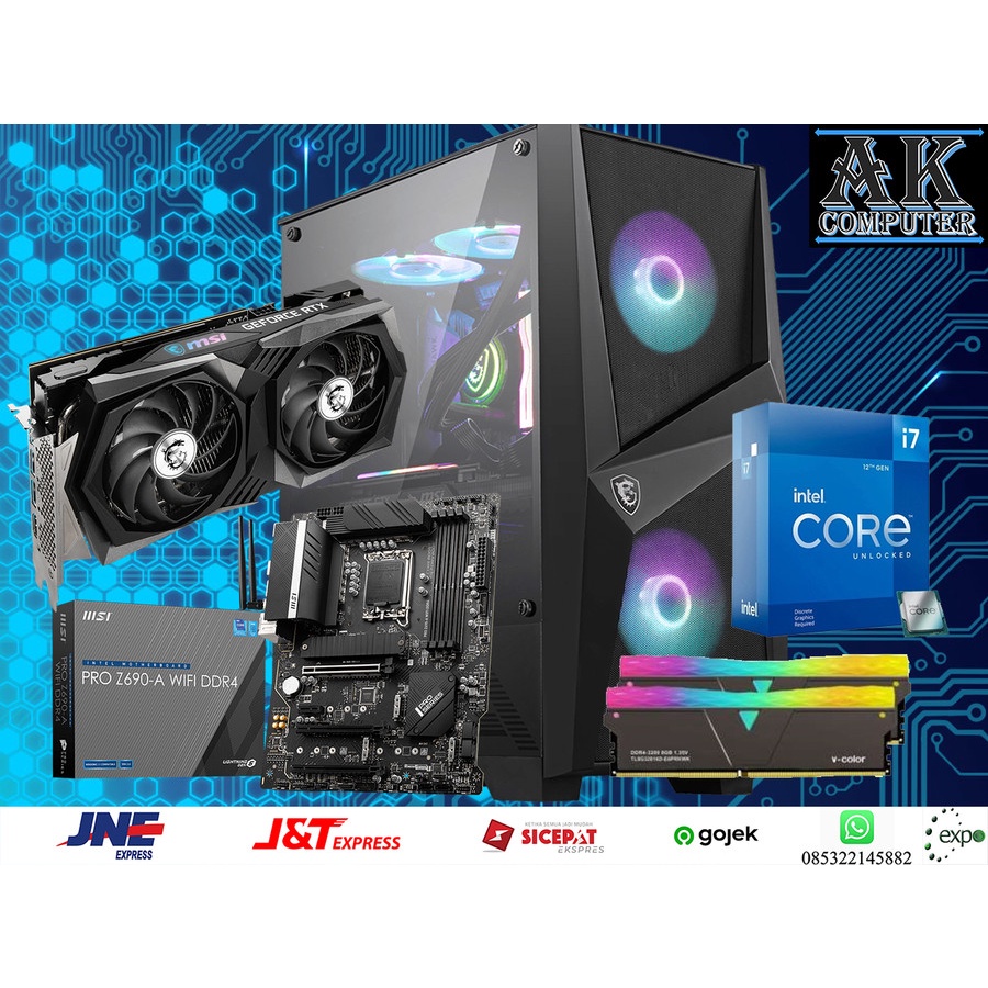 Pc SULTAN INTEL CORE I7 12700K - RTX 3050 8GB - 32GB RAM - NVME 500GB ...