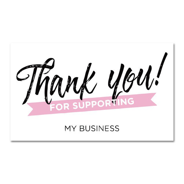 1pc Thank You Card Business Thank Card Kad Terima Kasih Gifts Gift Card ...