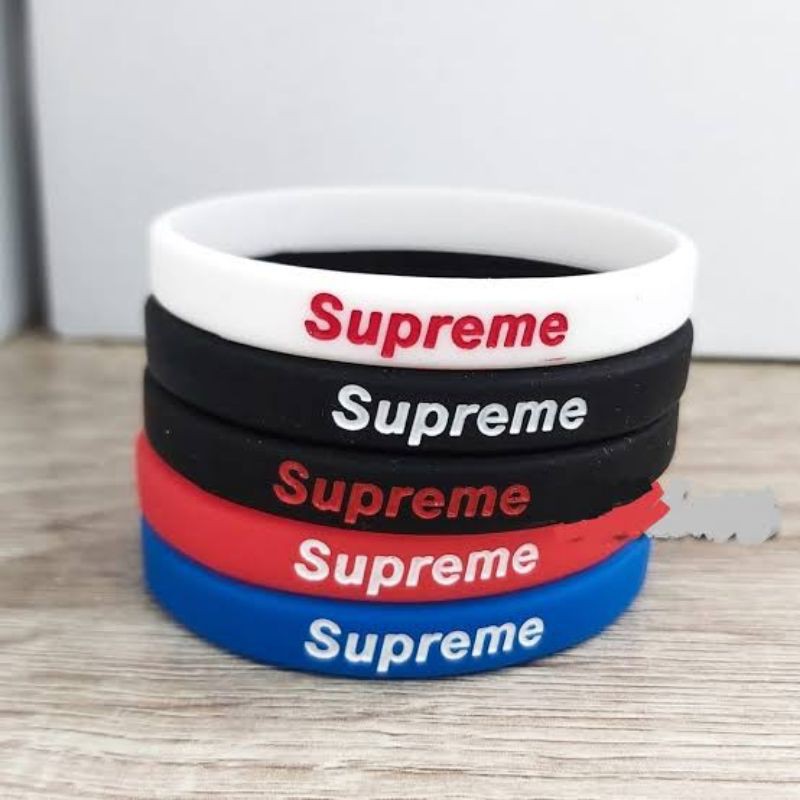 Supreme rubber clearance bracelet