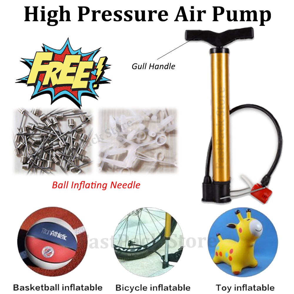 Mini Bicycle High Pressure Hand Pump Air Pump Cycling Tire Inflator