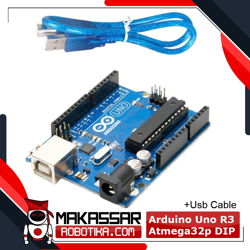 Uno R3 Atmega328P DIP + USB Cable | Shopee Malaysia