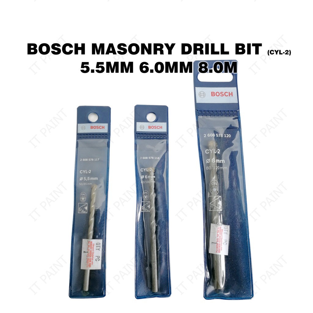 Bosch Concrete Impact Drill Bit Mata Drill 5.5/ 6/ 8mm for Concrete