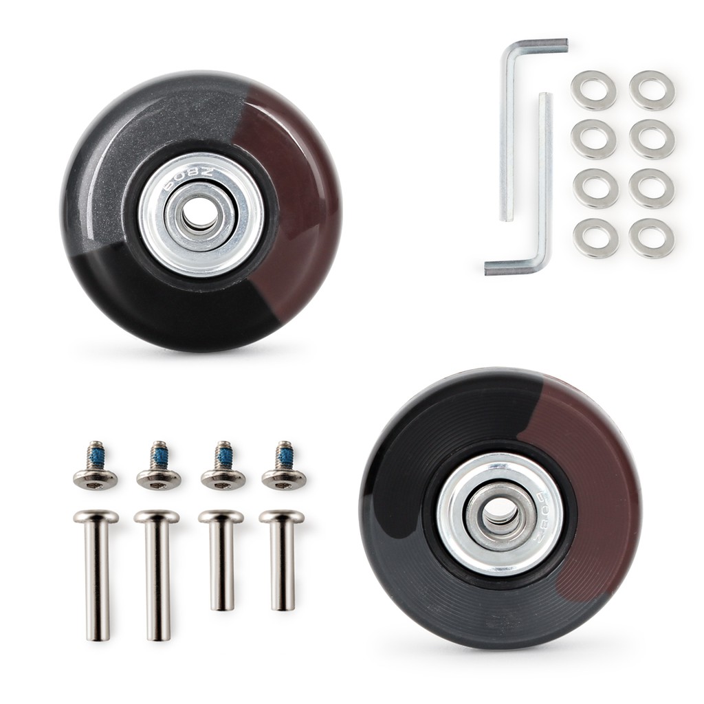 1 Set of Luggage Suitcase Replacement Wheels Suitcase Repair Kit (2