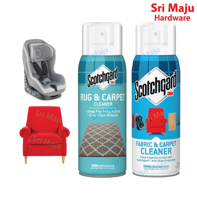 MAJU 3M Scotchgard Rug & Carpet Cleaner Deep Foaming Action Sofa Baby