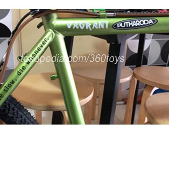 Cutting STICKER FRAME For RIDE SLOW DIE WHENEVER STRIDSLAND White ...