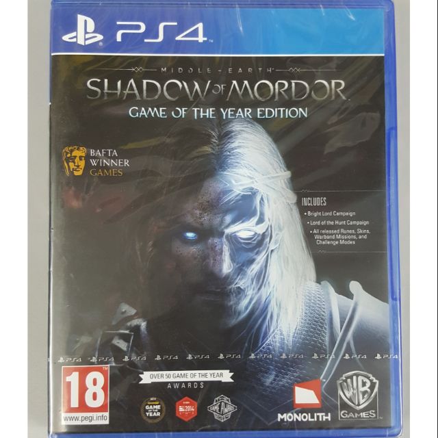 Middle-Earth: Shadow Of Mordor — Game Of The Year Edition on PS4