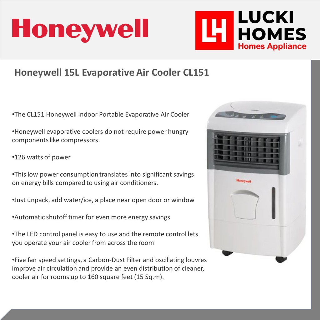 Honeywell air hot sale cooler cl151