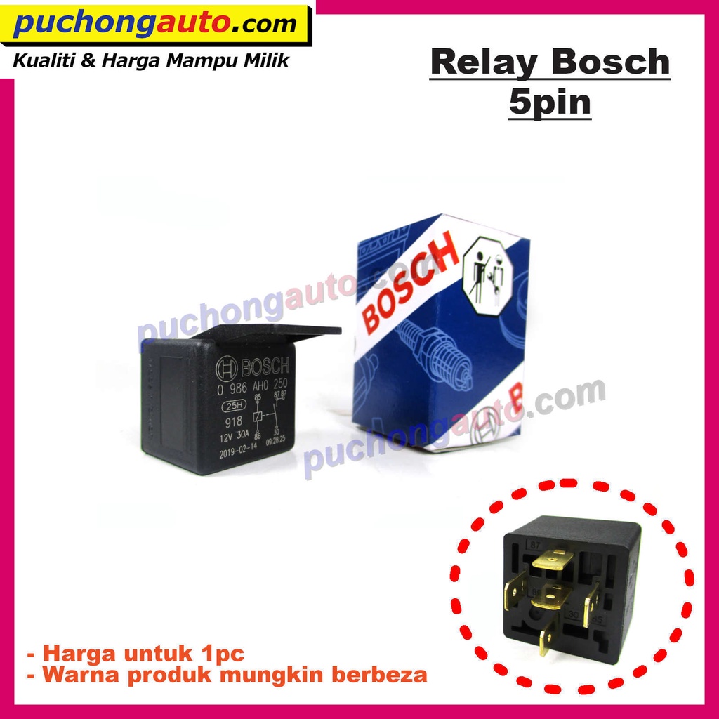 Relay Bosch Original 5 Pin Relay 5 Kaki Bosch 12V 24V Shopee Malaysia