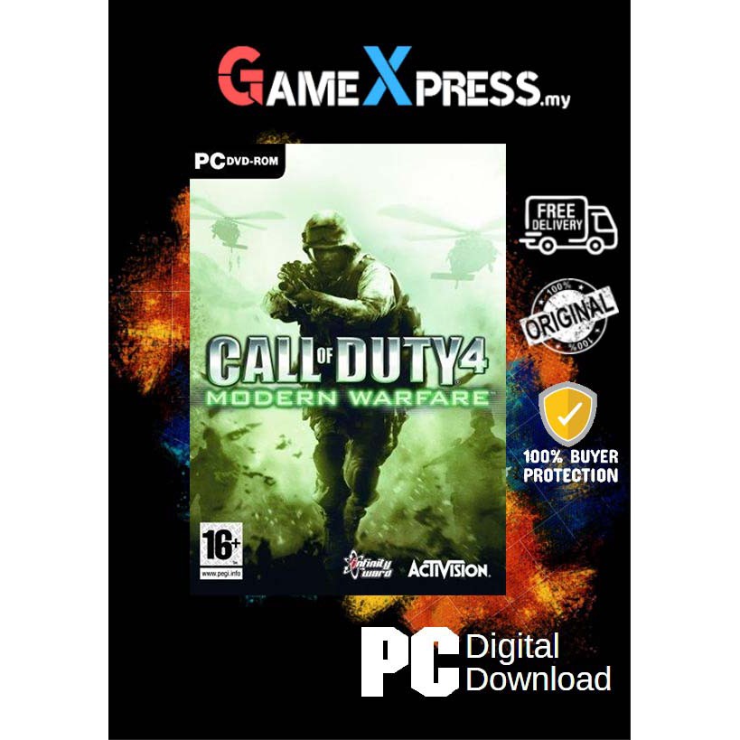 Call of Duty 4: Modern Warfare PC Game Steam Platform - COD MW | Shopee ...