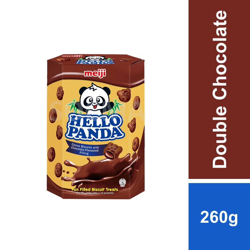 Hello Panda Double Chocolate 260g Shopee Malaysia