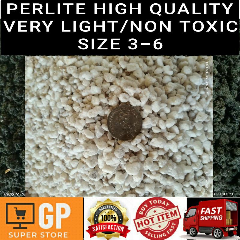 Perlite 36MM 1Liter+ Sangat Ringan Tidak Toksik / Very Lightweight