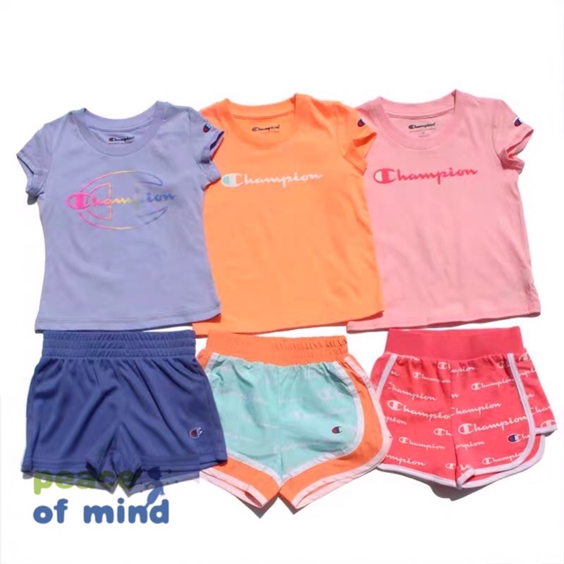 2 piece champion short hot sale set