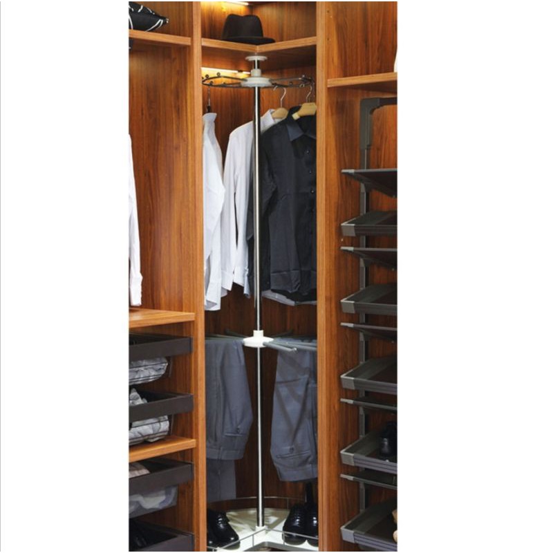 Corner Rotating Basket for Wardrobe